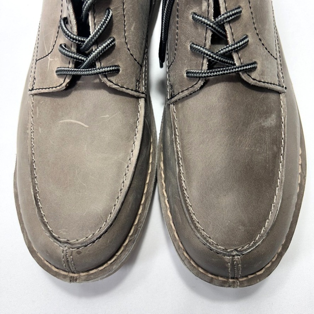 Clarks Men's Eastridge Moc Grey Leather US 11W - Picture 6 of 8